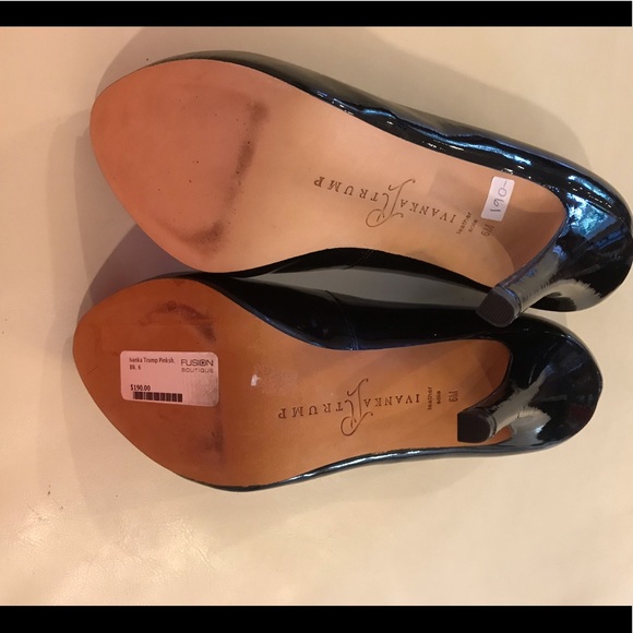 NEW Ivanka Trump Black Patent Shoes - Picture 4 of 7